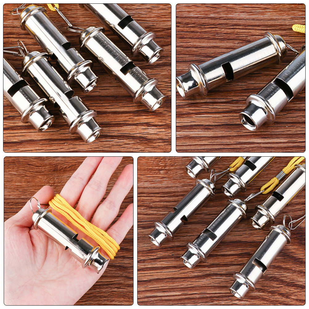 Emergency Whistle Loud - 3Pcs Portable Outdoor Emergency Whistle Stainless