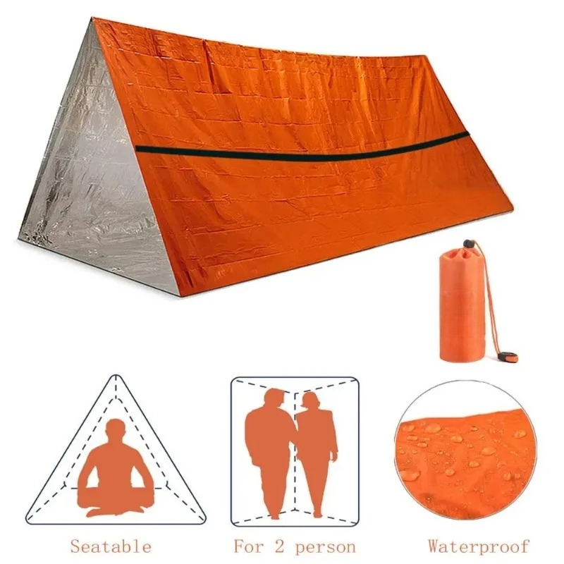 2 Person Emergency Shelter Sur - Emergency Mylar Tent recension och pris
