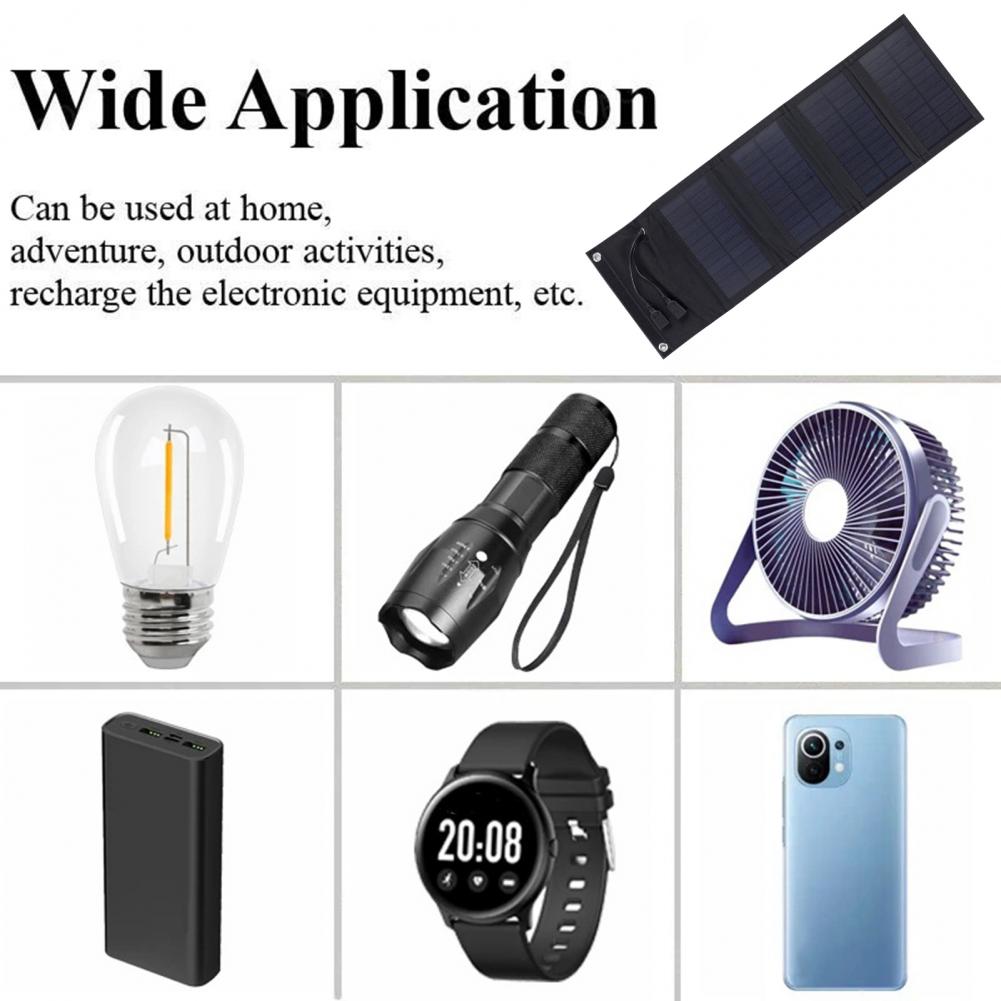 Lightweight Solar Panel Foldab - Solar Emergency Charger recension och pris
