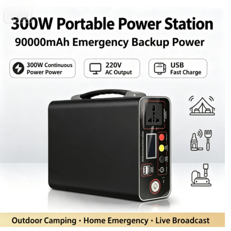Portable Power Plant 300W 220V - Solar Emergency Charger recension och pris