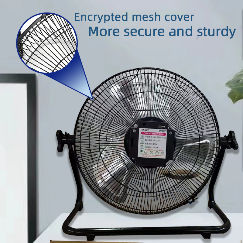 14 Inch Portable Solar Fan,Rec - Solar Emergency Charger recension och pris