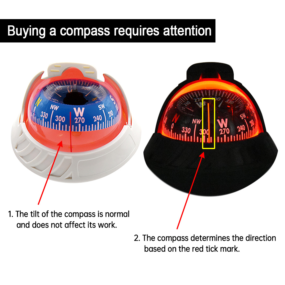 Car Navigation Compass Mini Ba - Compass Lensatic recension och pris