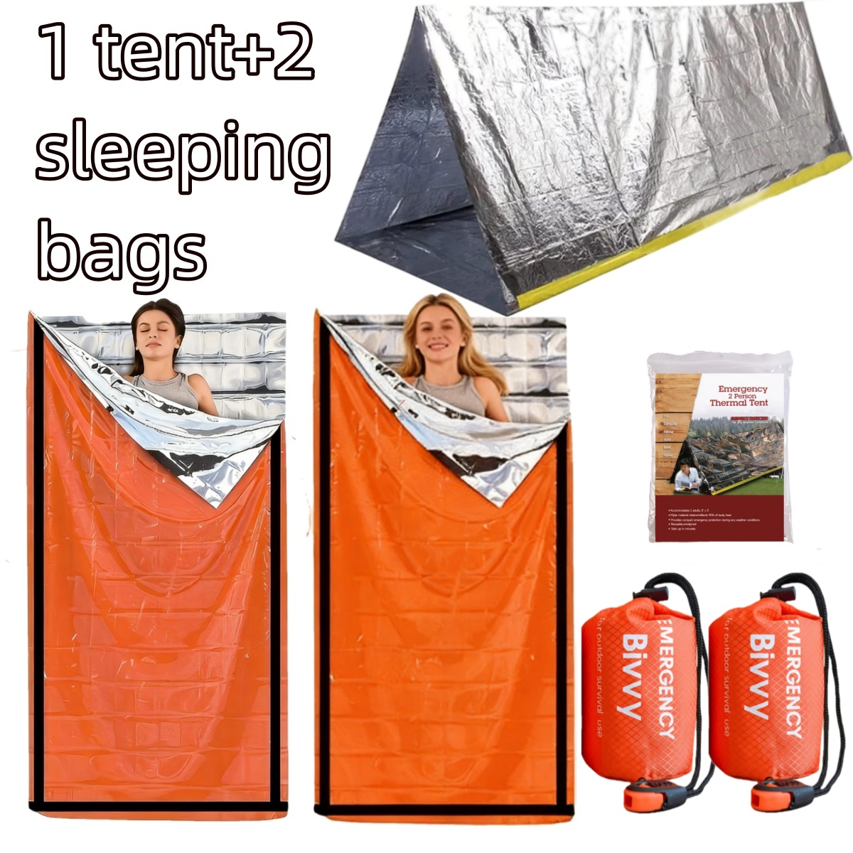 Compact Emergency Thermal Tent - Emergency Mylar Tent recension och pris