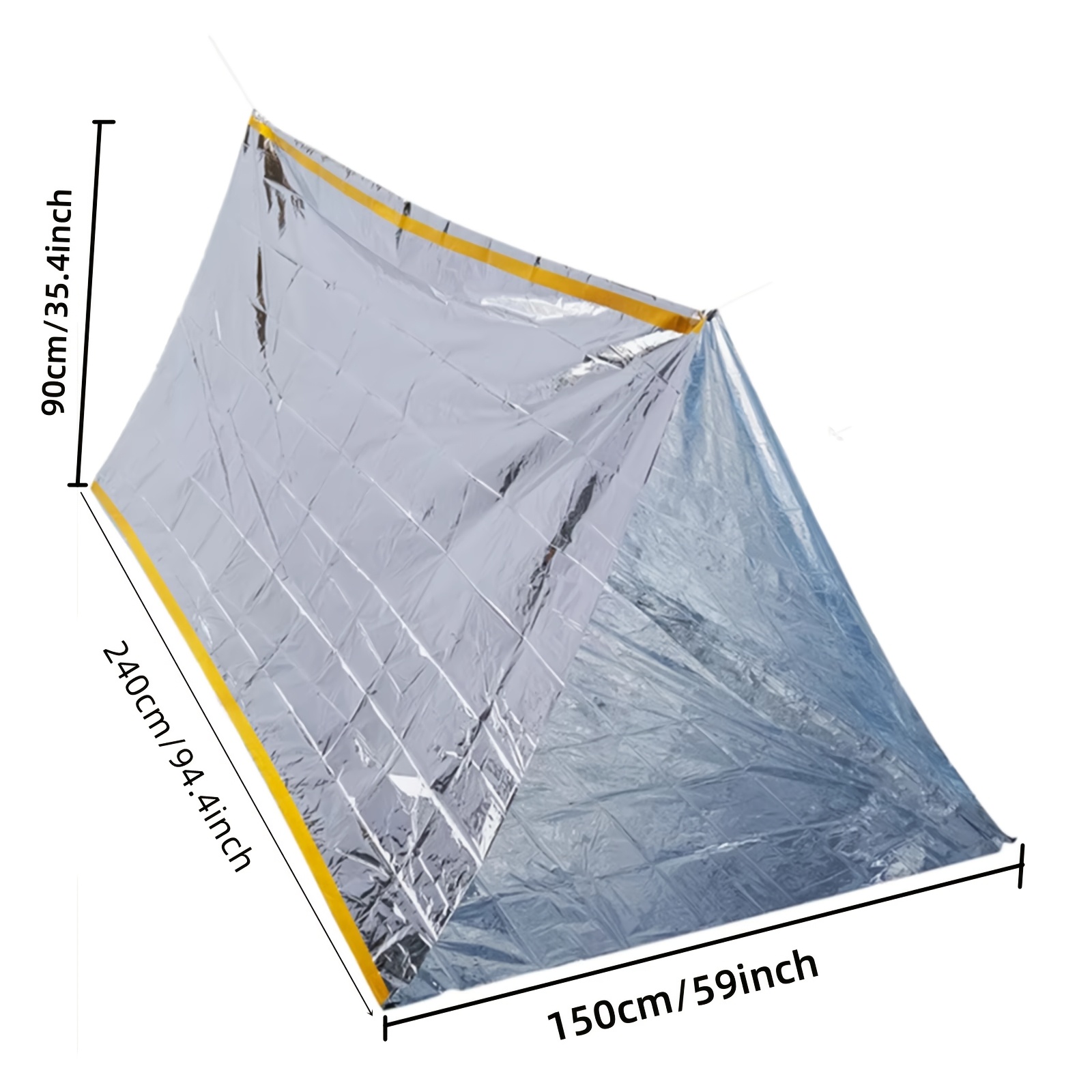 Compact Emergency Thermal Tent - Emergency Mylar Tent recension och pris