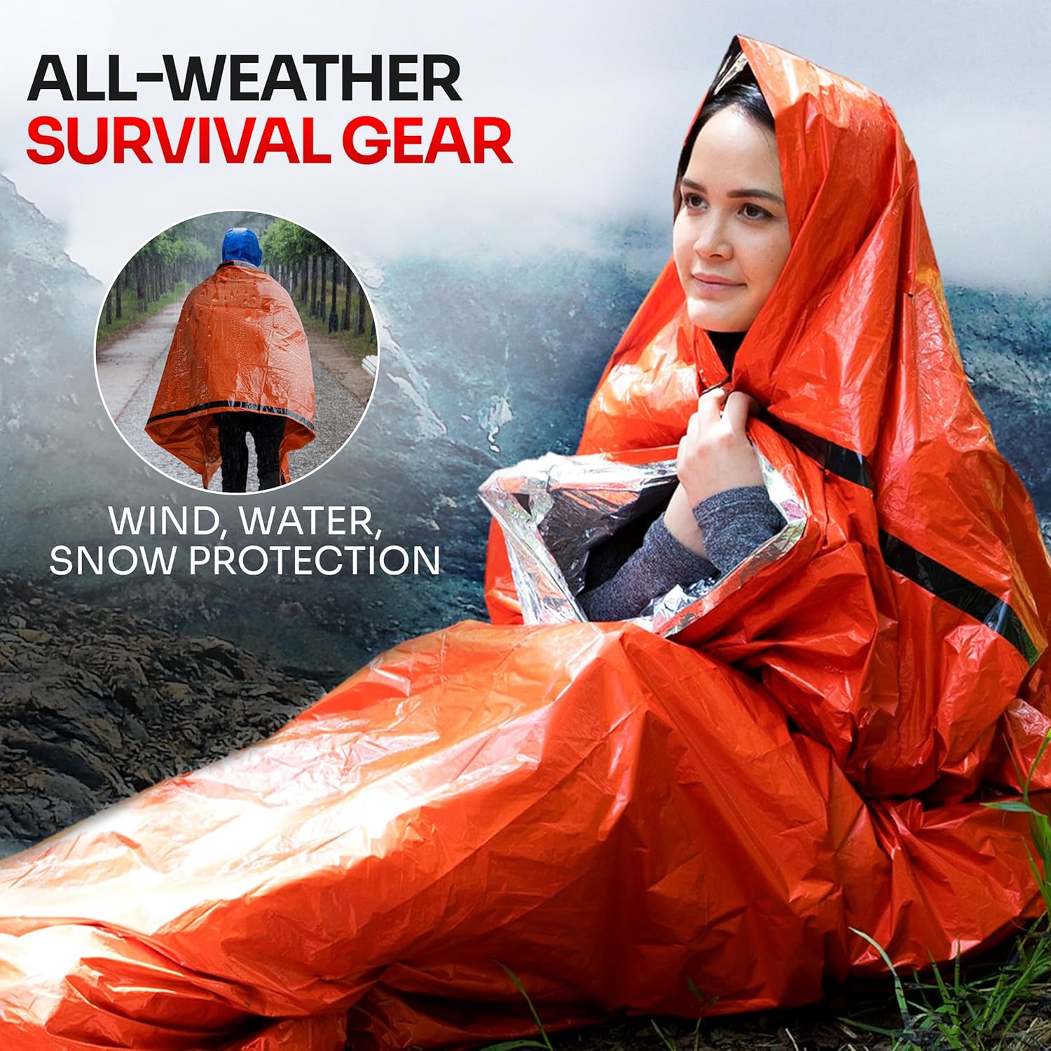Emergency Sleeping Bag for Sur - Emergency Mylar Tent recension och pris
