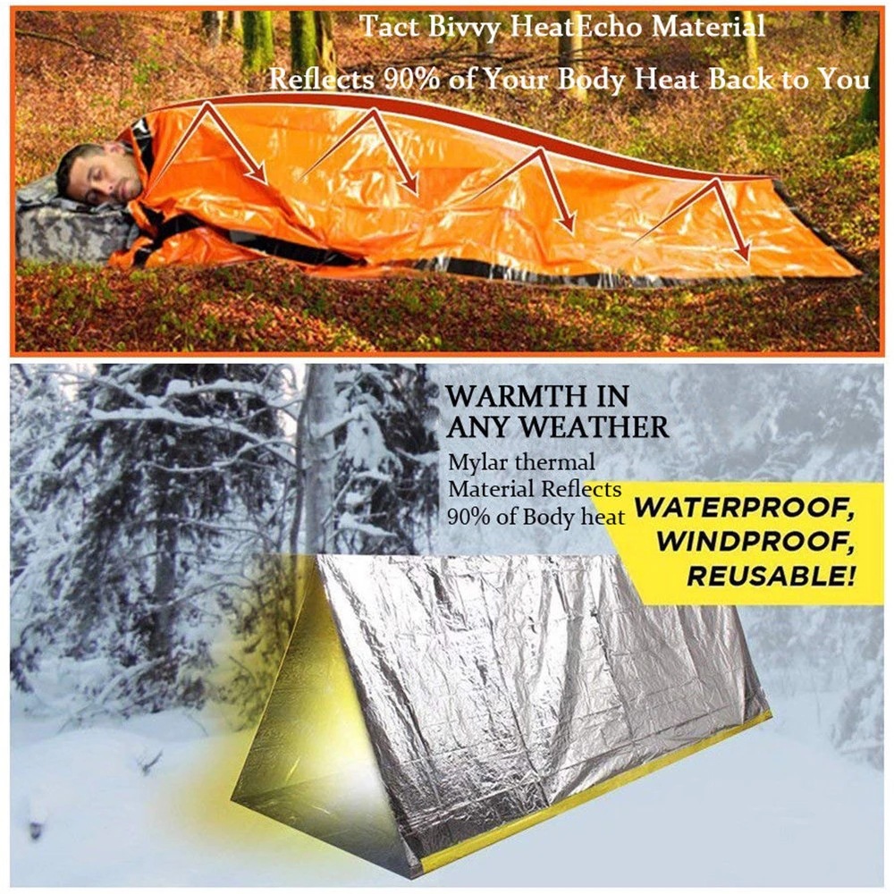 Emergency Sleeping Bag for Sur - Emergency Mylar Tent recension och pris